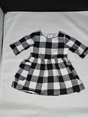 Carter's Black and White Buffalo Check Dress